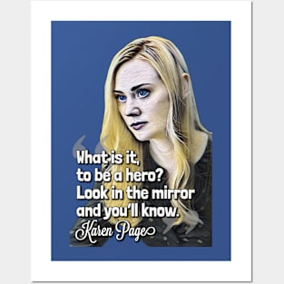 Karen Page Hero Quote Posters and Art